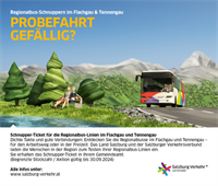Kostenlos Regionalbus-Linien im Flachgau und Tennengau ausprobieren